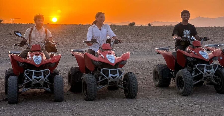 Marrakech: Quad Bike excursion at the sunset with Tea Break - Riding through the Palmeraie