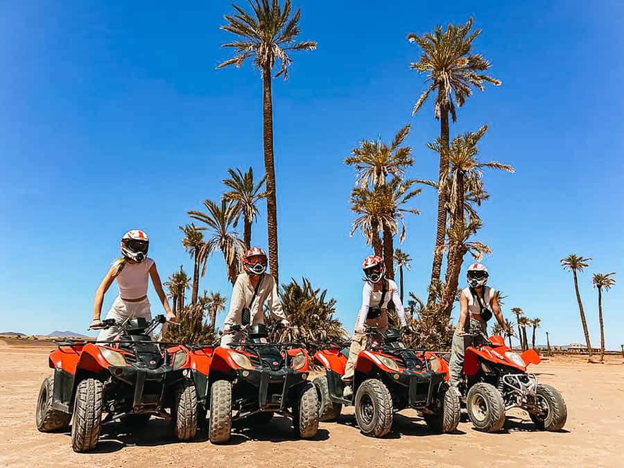Marrakech: Quad Bike Tour to Palm Oasis and Jbilat Desert - Two hours on a quad in the Palmeraie