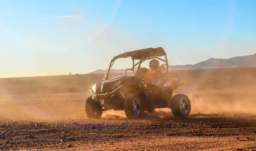 Marrakech : Ride buggy in the desert of the palm grove - Sunset light and the best photo chances