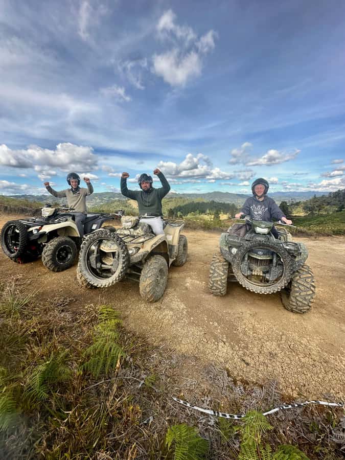Medellin: ATV Tour 3 Mountains - Coffee, snacks, trout, and the optional lunch