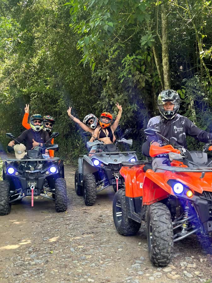 Medellin: Barbosa ATV Guided Tour with Waterfalls and Pools. - Learning the ATV before the rough tracks