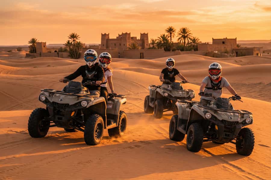 Merzouga : Adventure Quad Bike Safari, & Sandboarding - Riding with Hassan, Mohammed, and the other guides