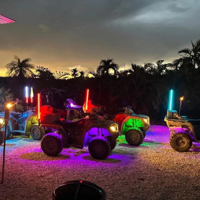 Miami Park Entrance Glow in the Dark ATV Riding Experience - Getting used to the ATV before dark riding