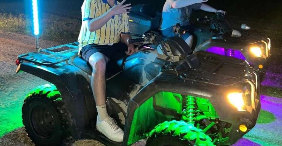 Miami Park Entrance Glow in the Dark ATV Riding Experience - Night fields, headlights, and starry stops