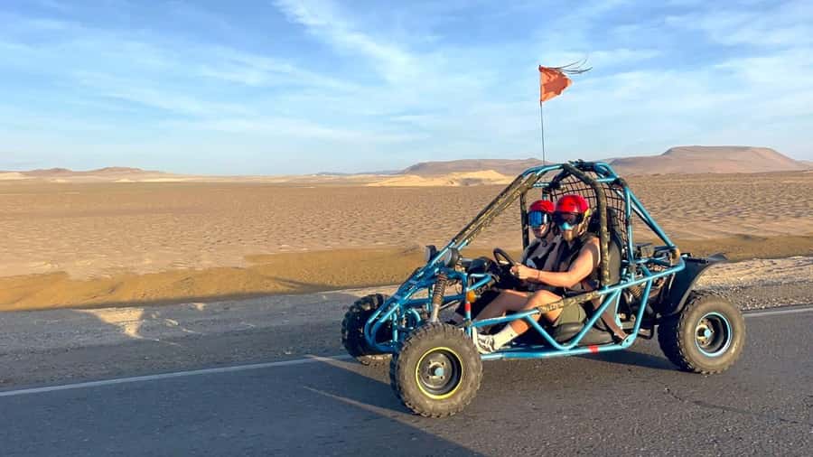 Mini Buggy GO KART in Paracas National Reserve - Yumaque Beach and its calm water