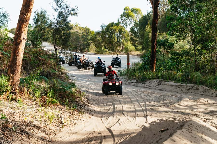 Moreton Island: Tangalooma Day Trip with ATV Quad Bike Tour - The ATV ride across beach and bush tracks