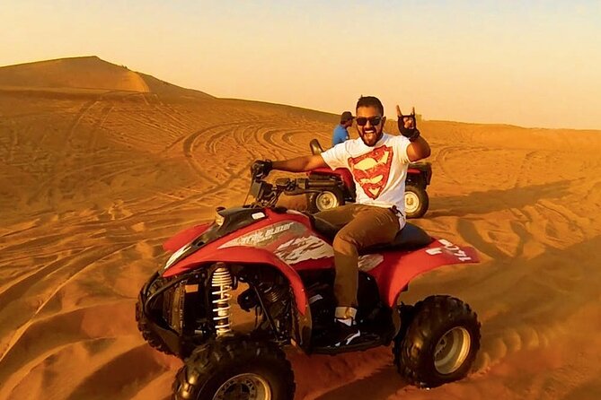 Morning Desert Safari with Quad Bike, Camel Ride & Sandboarding - The 20-minute camel ride