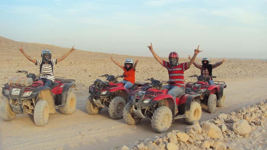 Morning Trip: Desert Safari Riding a Speed Quad Bike, Pickup - What the 45-minute desert ride feels like