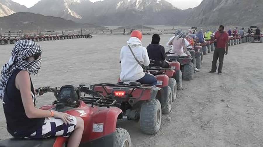 Morning Trip: Desert Safari Riding a Speed Quad Bike, Pickup - What the $27 price really covers