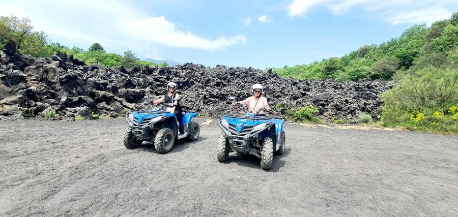 Motta Camastra: Quad Bike Tour to the Alcantara Gorges - What the stops by the Alcantara River are like
