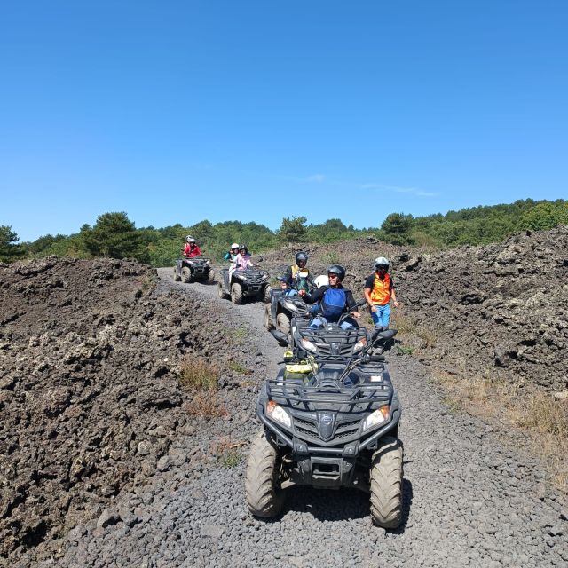 Mount Etna: Off-Road ATV Tour - Crossing black volcanic sand by ATV