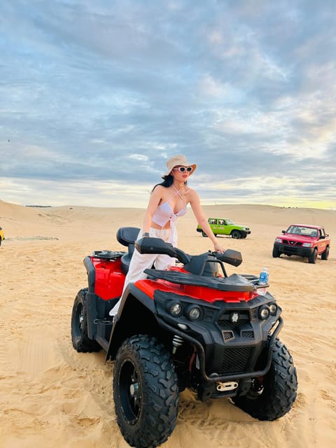 Mui Ne special: Quad Bike ATV drive by yourself+ Jeep &Guide - Choosing sunrise or sunset