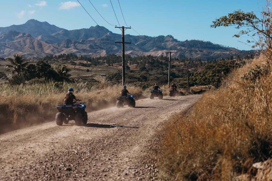 Nadi: Quad Bike ATV Off-Road Adventure Tour with Transfers - The mountain plateau and Mamanuca Islands view