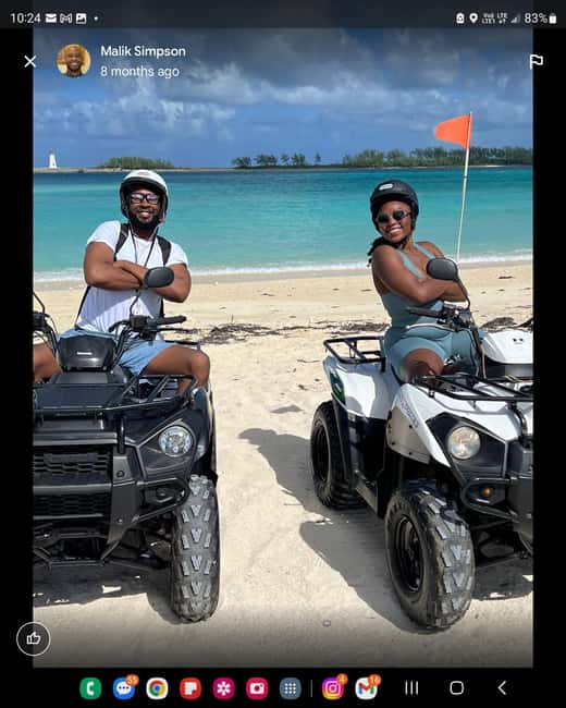 Nassau, Bahamas: ATV Quad Bike Rental - West Bay Street and the beach option