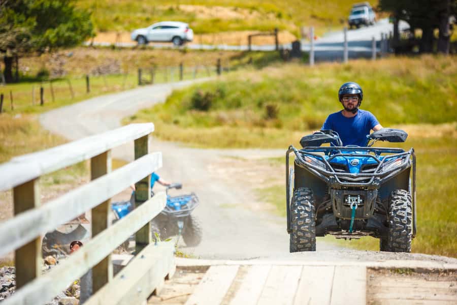 Nelson: Guided Quad Biking Tour Through Forest and Farmland - What the first riding section feels like