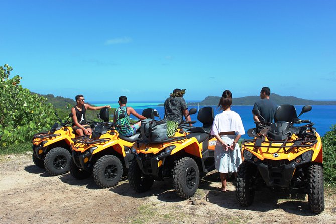 NEW!!! ATV TOURS with a local tour guide from Bora Bora - The Rock of Anau and views of Mount Otemanu