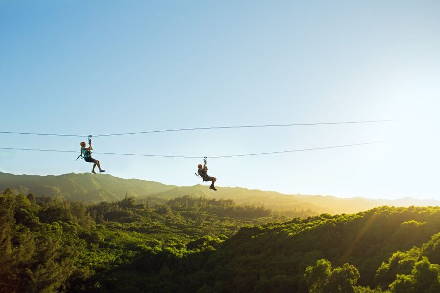 Oahu: North Shore Zip Line Adventure with ATV and Farm Tour - From Keana Farms to the mountain launch point