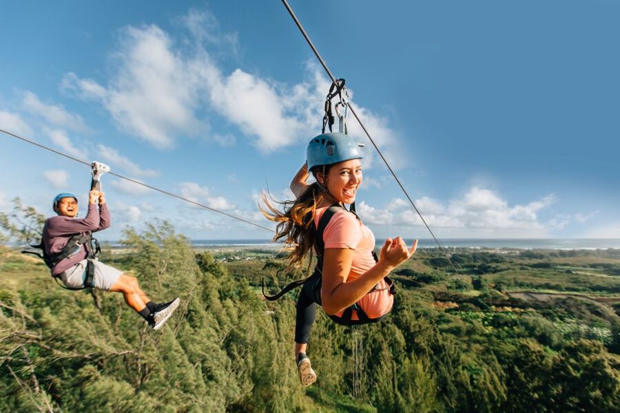 Oahu: North Shore Zip Line Adventure with ATV and Farm Tour - Rappels, sky bridges, and the floating staircase