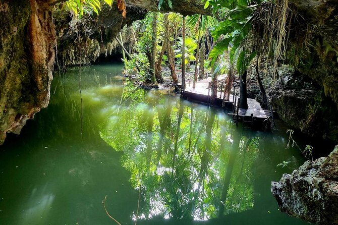 Off Road Ride to El Cedral town and Cenote Jade on ATVs - Cenote Jade and the question of swimming