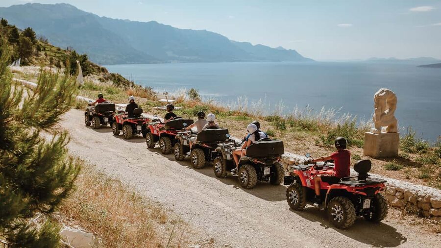 Omiš/Split Expedition: 65 km Quad Tour to Hidden Waterfalls - Zadvarje and the Velika Gubavica viewpoints