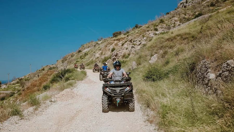 Omiš/Split Expedition: 65 km Quad Tour to Hidden Waterfalls - Mimice Old Village and the stone sculpture park