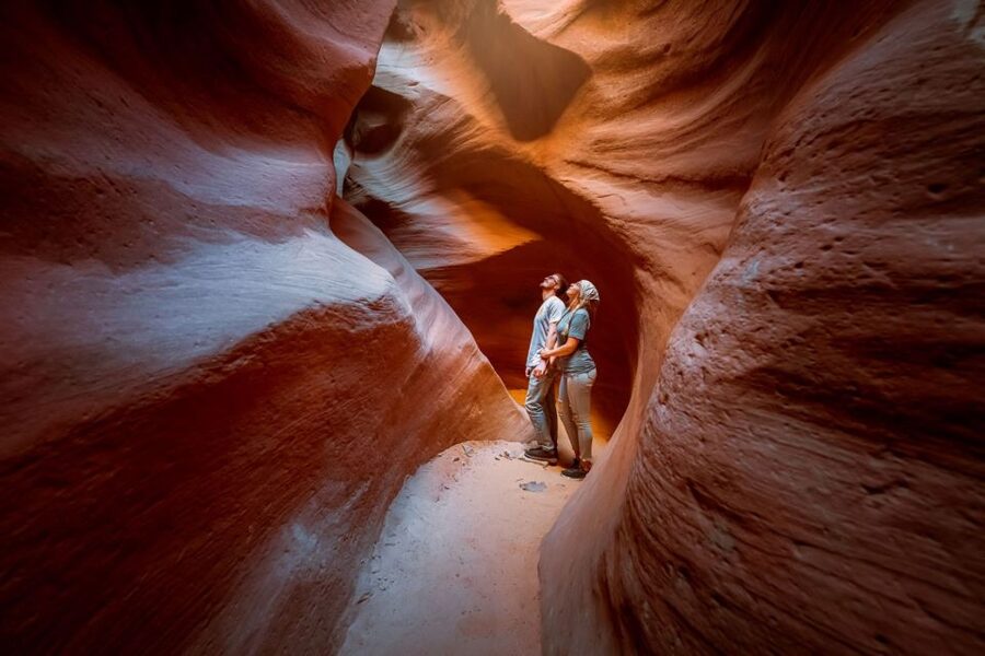 Orderville: East Zion UTV Ride and Red Rock Slot Canyon Hike - Leaving Orderville by UTV