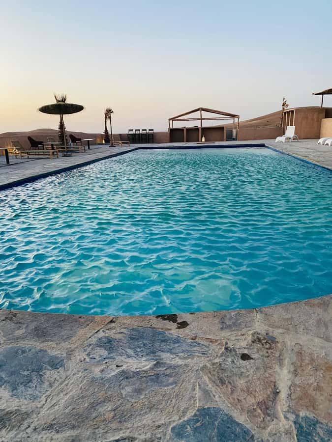 package: Agafay dinner, Sunset, show , Quad or Camel Ride - Pool time, tea, and the pause before sunset