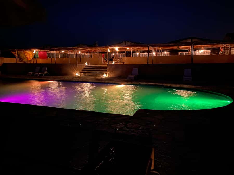 package: Agafay dinner, Sunset, show , Quad or Camel Ride - Gnawa music, dancers, and the fire show