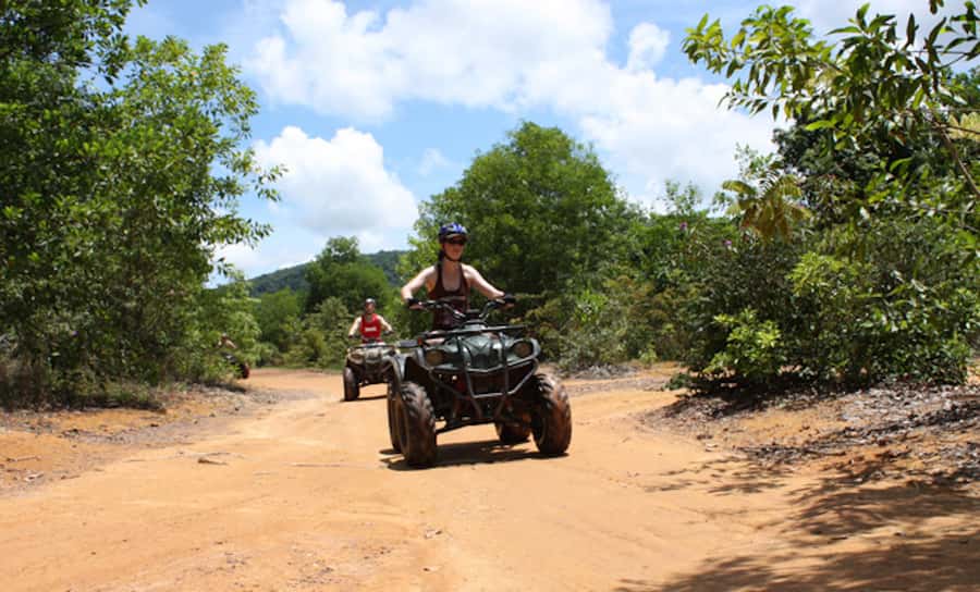 Phuket: ATV Mangrove Jungle & Hidden Beach Tour - Optional rope bridge and flying fox activities