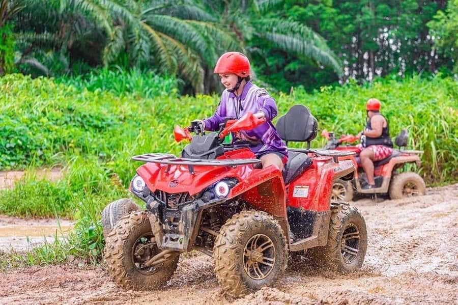 Phuket: Bamboo Rafting 5KM + ATV 30MIN with Adv Raft Option - Bamboo rafting on the Phang Nga River