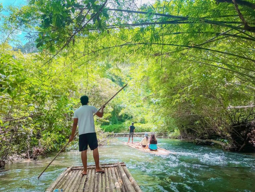 Phuket: Bamboo Rafting, Monkey Cave, and ATV Option - Bamboo rafting through calm waterways