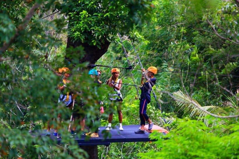 Phuket: Big Buddha Viewpoint ATV Tour and Zipline Adventure - Riding the rubber jungle ATV trail