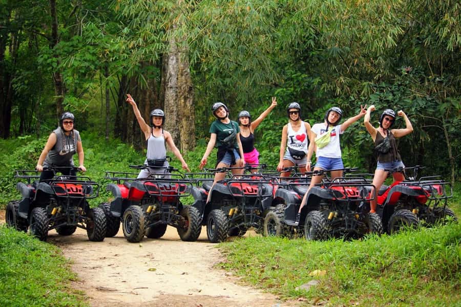 Phuket City Tour with ATV Adventure and Elephant Feeding - Phuket Old Town after a packed afternoon