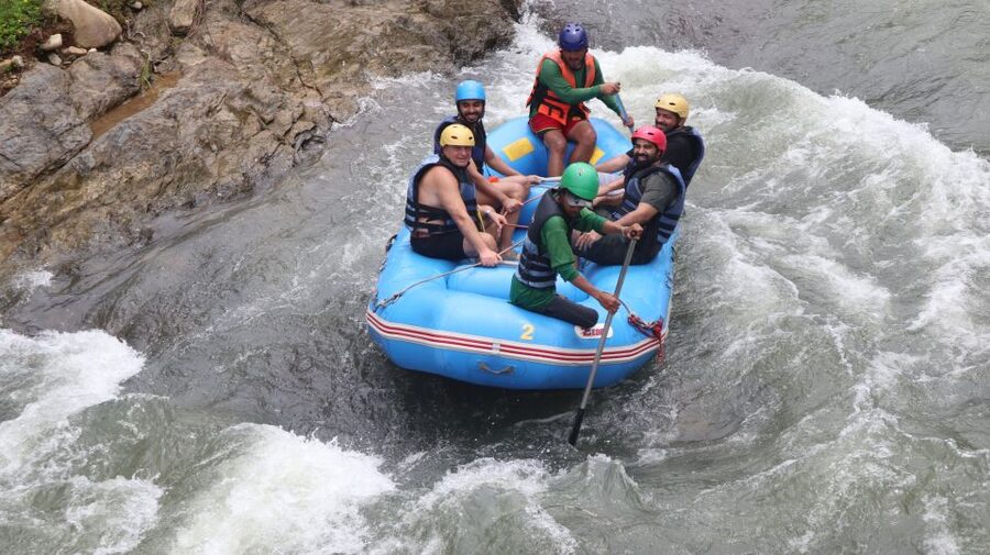 Phuket: Monkey Cave, Water Rafting, Zipline with ATV Option - Lunch at the camp