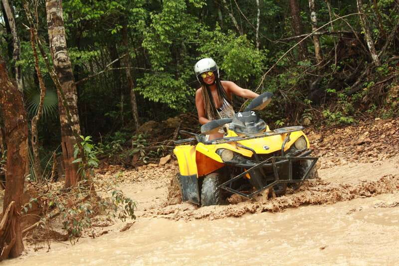 Playa del Carmen: ATV Xtreme & Zipline Experience - Flying 70 feet over the Mayan jungle