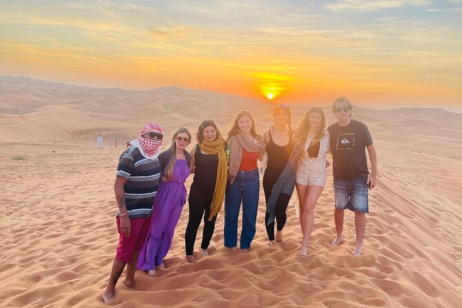 Premium Desert Safari Dubai : Dune Bashing, Camel Ride with BBQ - Sandboarding, photos, and the short camel ride