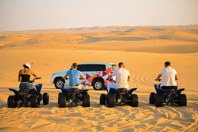 Private Dune Bashing in Abu Dhabi - Morning Desert Safari - A quiet desert pause after the adrenaline