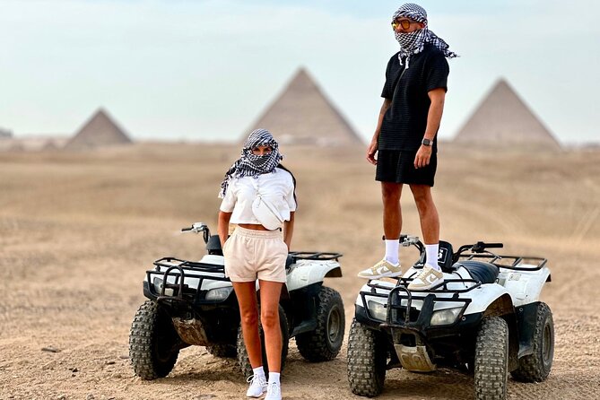 Private Tours Giza Pyramids ,Sphinx ,Quad Bike& Safari Camel Ride - The Pyramids of Giza, where the day begins