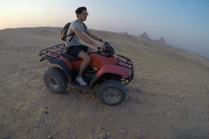 Private Trip Giza pyramids & an Atv quad bike ride from Cairo/Giza hotels - Seeing Giza before the desert ride