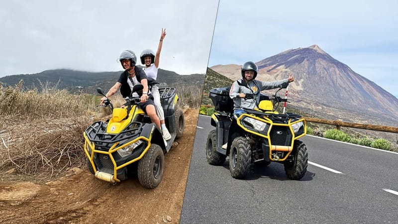 Puerto de la Cruz: Quad Tour to Teide or Off-Road Adventure - The Teide route climbs from La Orotava