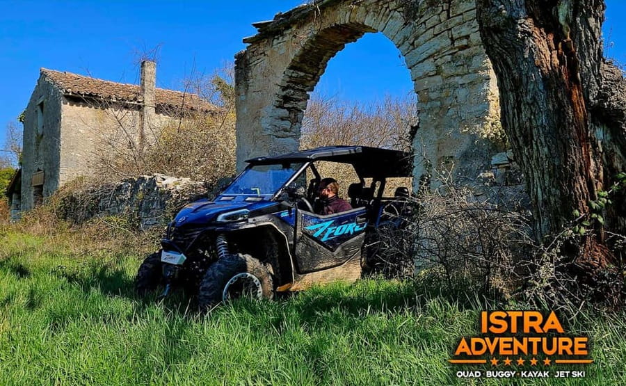 PULA AND ROVINJ: BUGGY FAMILY SAFARI 1, 2, 2.5 & 4 H - The Barban panorama route adds old ruins and Raška Bay
