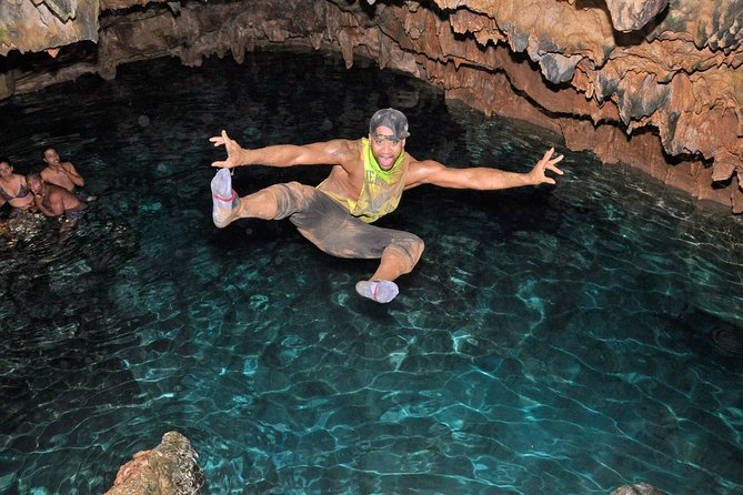 Punta Cana Buggy + Cave Dip, Beach Swim + Party Boat & Snorkel - Open bar, snacks, and the party-boat mood
