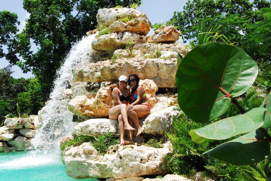 Punta Cana: Buggy Ride, Blue Cenote Lagoon and Jungle River - Blue Lagoon cenote and the waterfall pool