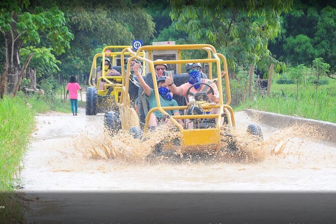 Punta Cana Family Wild Buggy Eco Adventure - Swimming at Los Hoyos del Salado