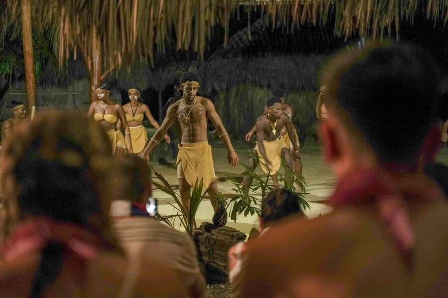 Punta Cana: Sunset Buggy Tour With Cave Swim and Dance Show - Dominican dinner, coffee, and a drink by the fire