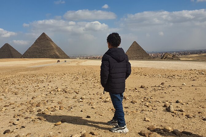 Pyramids of giza ,Sphinx,riding camel and driving a quad bick ATV. - The wide desert view and 30-minute camel ride