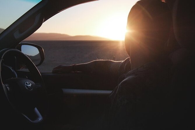 Qatar Sunset Desert Safari: Dune Bashing & Golden Sands Adventure - Sunset at the Inland Sea
