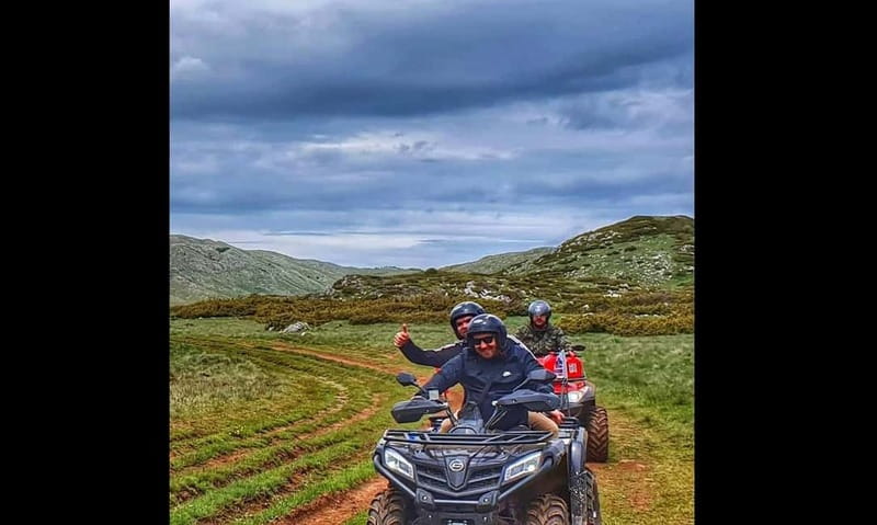 Quad ATV Bike Galicica, from Ohrid. - Photo Stops With the Lake Below