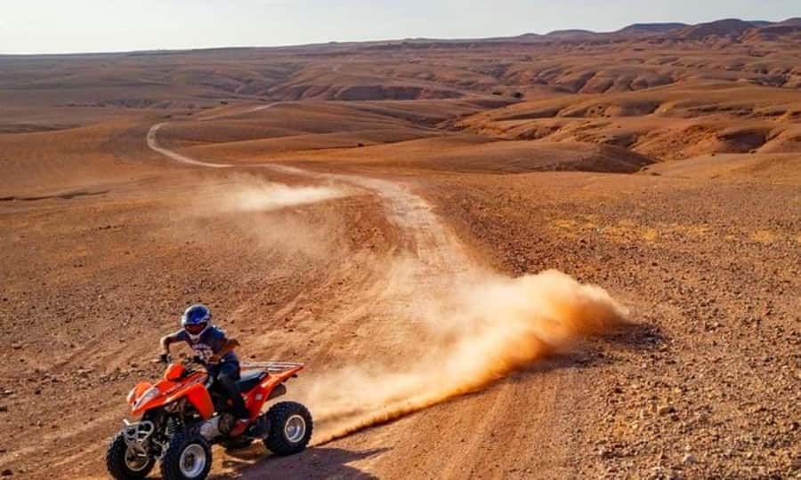 Quad bike and Lunch & Pool in Desert Marrakech Agafay - Lunch in a tent or beside the pool