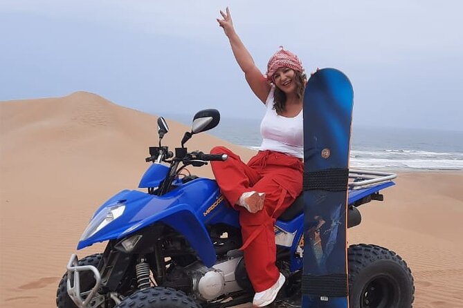 Quad Bike and Sandboarding on Sand Dunes Wild Beach - Quad biking across Agadir’s changing terrain